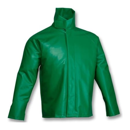 Tingley Tingley J41008 SafetyFlex Storm Fly Front High Collar Jacket, Green, 3XL J41008.3X